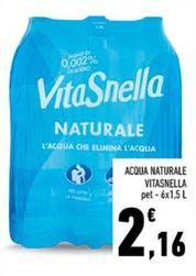 Offerta per Vitasnella - Acqua Naturale a 2,16€ in Conad