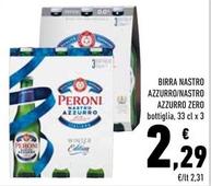 Offerta per Peroni - Birra Nastro Azzurro/ Nastro Azzurro Zero a 2,29€ in Conad