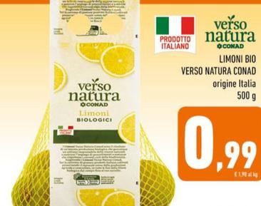 Offerta per Verso Natura Conad - Limoni Bio a 0,99€ in Conad