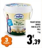 Offerta per Mila - Yogurt Intero Bianco Fior Di Latte a 3,39€ in Conad Superstore