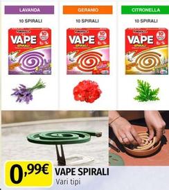 Offerta per Vape Spirali a 0,99€ in Mega