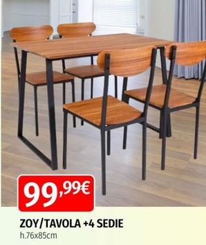 Offerta per Zoy/tavola +4 Sedie a 99,99€ in Mega