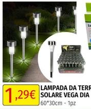 Offerta per Lampada Da Terr Solare Vega Dia a 1,29€ in Mega