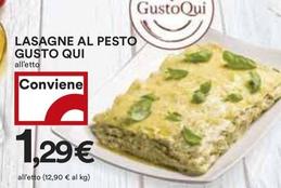 Offerta per Lasagne Al Pesto Gusto Qui a 1,29€ in Coop
