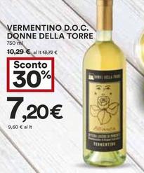 Offerta per Donne Della Torre - Vermentino D.O.C. a 7,2€ in Coop