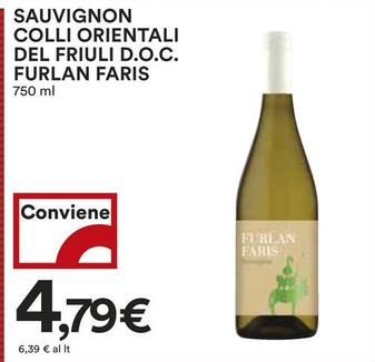 Offerta per Furlan Faris - Sauvignon Colli Orientali Del Friuli D.O.C. a 4,79€ in Coop
