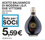 Offerta per Due Vittorie - Aceto Balsamico Di Modena I.G.P. a 5,59€ in Coop