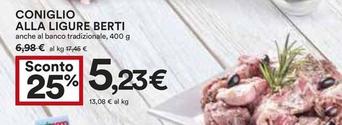Offerta per Coniglio Alla Ligure Berti a 5,23€ in Coop