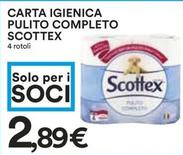 Offerta per Scottex - Carta Igienica Pulito Completo a 2,89€ in Coop