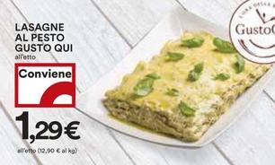 Offerta per Gusto Qui - Lasagne Al Pesto a 1,29€ in Coop