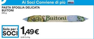 Offerta per Buitoni - Pasta Sfoglia Delicata a 1,49€ in Coop
