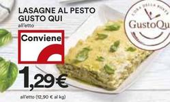 Offerta per Lasagne Al Pesto a 1,29€ in Coop