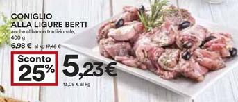 Offerta per Coniglio Alla Ligure Berti a 5,23€ in Coop