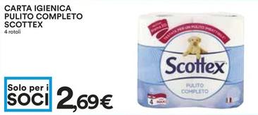 Offerta per Scottex - Carta Igienica Pulito Completo a 2,69€ in Coop