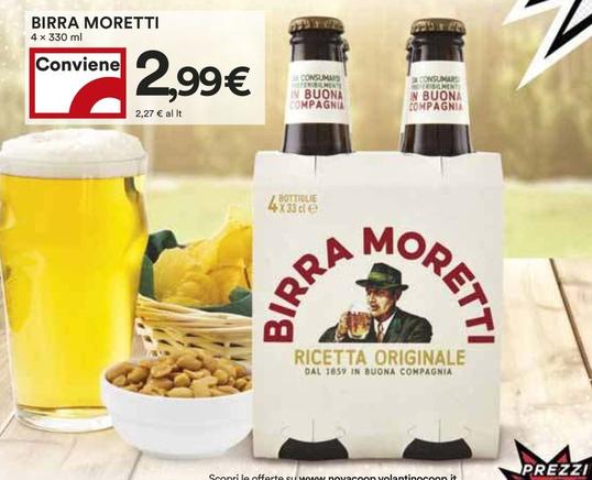 Offerta per Moretti - Birra a 2,99€ in Coop