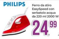 Offerta per Philips - Ferro Da Stiro Easyspeed Con Serbatoio Acqua Da 220 Ml 2000 W a 24,99€ in Portobello