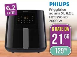 Offerta per Philips - Friggitrice Ad Aria Xl 6.2 L HD9270-70 2000 W a 129,99€ in Portobello
