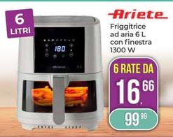 Offerta per Ariete - Friggitrice Ad Aria 6 L Con Finestra 1300 W a 99,99€ in Portobello