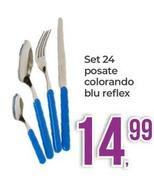 Offerta per Mopita - Set 24 Posate Colorando Blu Reflex a 14,99€ in Portobello