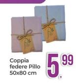 Offerta per Coppia Federe Pillo 50x80 Cm a 5,99€ in Portobello