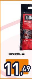 Offerta per Weber - Bricchetti 4 Kg a 11,49€ in Unieuro