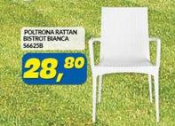 Offerta per Poltrona Rattan Bistrot Bianca a 28,8€ in Risparmio Casa