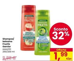 Offerta per Garnier - Shampoo/ Balsamo Fructis a 1,99€ in Interspar