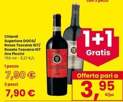 Offerta per Piccini - Chianti Superiore DOCG/ Rosso Toscana IGT/ Rosato Toscana IGT Oro a 7,9€ in Interspar