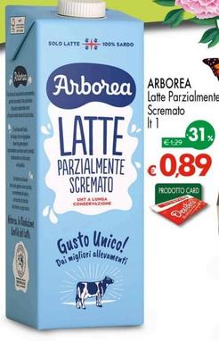 Offerta per Arborea - Latte Parzialmente Scremato a 0,89€ in Despar