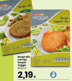Offerta per Despar - Burger Bio Veggie a 2,19€ in Despar