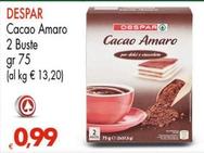 Offerta per Despar - Cacao Amaro a 0,99€ in Despar
