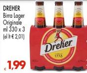 Offerta per Dreher - Birra Lager Originale a 1,99€ in Despar