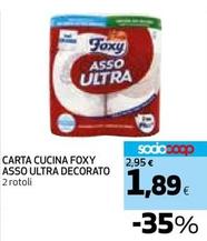 Offerta per Foxy - Carta Cucina Asso Ultra Decorato a 1,89€ in Coop