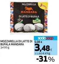 Offerta per Mandara - Mozzarella Di Latte Di Bufala a 3,48€ in Coop