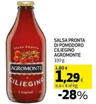 Offerta per Agromonte - Salsa Pronta Di Pomodoro Ciliegino a 1,29€ in Coop
