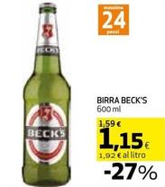 Offerta per Becks - Birra a 1,15€ in Coop