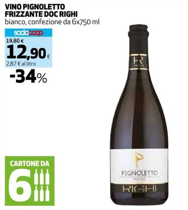 Offerta per Righi - Vino Pignoletto Frizzante DOC a 12,9€ in Coop