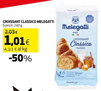 Offerta per Melegatti - Croissant Classico a 1,01€ in Coop