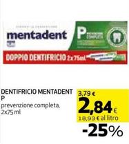 Offerta per Mentadent - Dentifricio P a 2,84€ in Coop