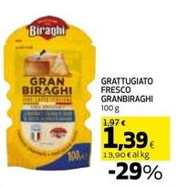 Offerta per Biraghi - Grattugiato Fresco Granbiraghi  a 1,39€ in Coop