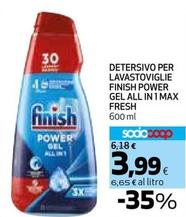 Offerta per Finish - Detersivo Per Lavastoviglie Power Gel All In 1 Max a 3,99€ in Coop