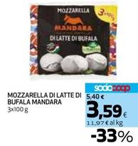 Offerta per Mandara - Mozzarella Di Latte Di Bufala a 3,59€ in Coop