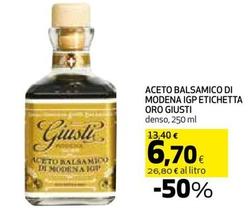 Offerta per Giuseppe Giusti - Aceto Balsamico Di Modena IGP Etichetta Oro a 6,7€ in Coop