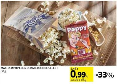 Offerta per Select - Mais Per Pop Corn Per Microonde a 0,99€ in Coop