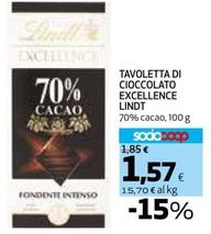 Offerta per Lindt - Tavoletta Di Cioccolato Excellence a 1,57€ in Coop