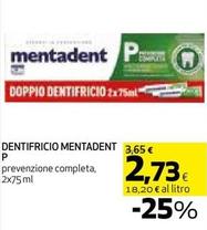 Offerta per Mentadent - Dentifricio a 2,73€ in Coop