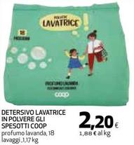 Offerta per Detersivo lavatrice a 2,2€ in Coop
