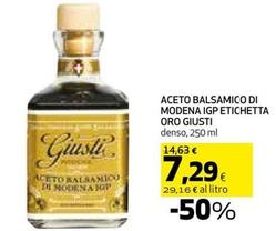 Offerta per Giuseppe Giusti - Aceto Balsamico Di Modena IGP Etichetta Oro a 7,29€ in Coop
