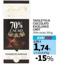 Offerta per Lindt - Tavoletta Di Cioccolato Excellence a 1,74€ in Coop