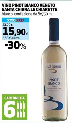 Offerta per Le Chiarette - Vino Pinot Bianco Veneto Santa Chiara a 15,9€ in Coop